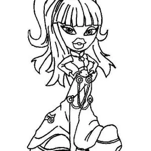 Desenho das Bratz para colorir 37