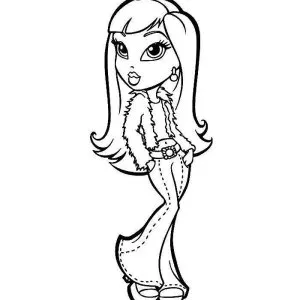 Desenho das Bratz para colorir 38