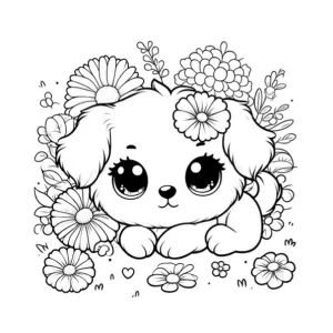Desenho de cão para colorir 34