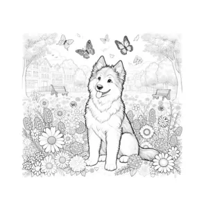Desenho de cão para colorir 35