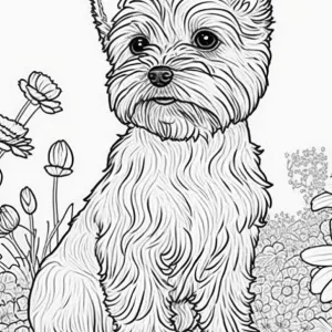 Desenho de cão para colorir 36