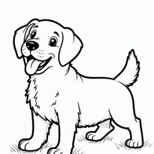 Desenho de cão para colorir 37