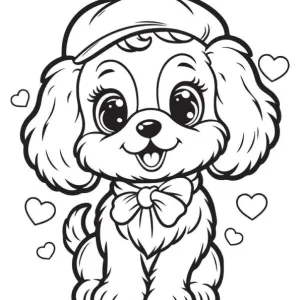Desenho de cão para colorir 40