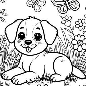 Desenho de cão para colorir 41