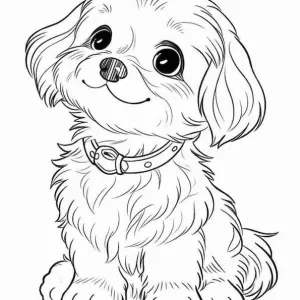 Desenho de cão para colorir 42