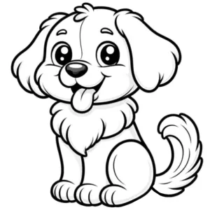 Desenho de cão para colorir 47