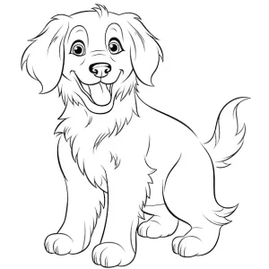 Desenho de cão para colorir 48