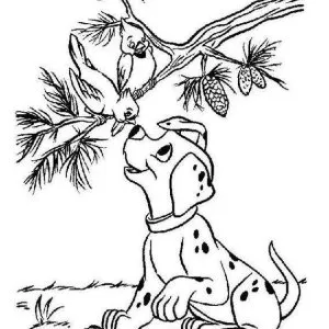 Desenho dos 101 Dálmatas para colorir 42