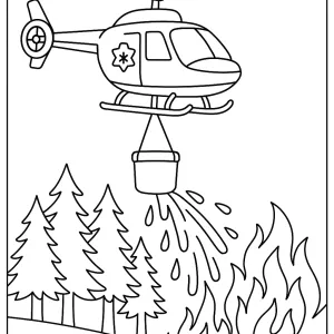 Desenho de bombeiro para colorir 17