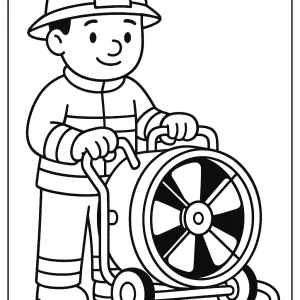 Desenho de bombeiro para colorir 26