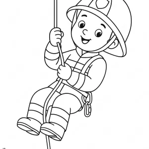 Desenho de bombeiro para colorir 29