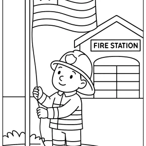 Desenho de bombeiro para colorir 33