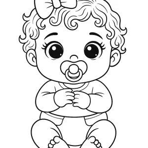 Desenho de boneca para colorir 14