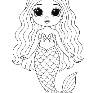 Desenho de boneca para colorir 19