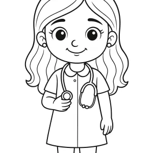 Desenho de boneca para colorir 20