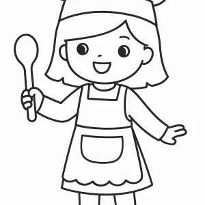 Desenho de boneca para colorir 21