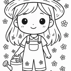 Desenho de boneca para colorir 22