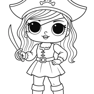 Desenho de boneca para colorir 24