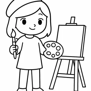 Desenho de boneca para colorir 26