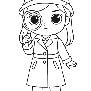 Desenho de boneca para colorir 28