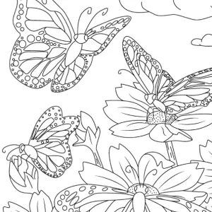 Desenho de borboleta para colorir 36