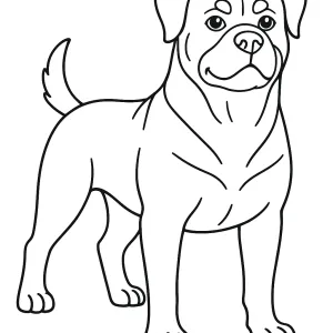 Desenho de cão para colorir 50