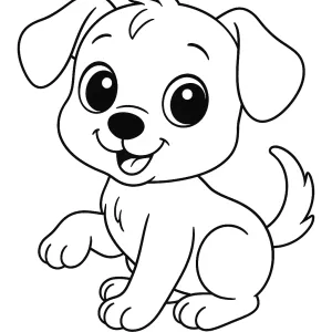 Desenho de cão para colorir 52