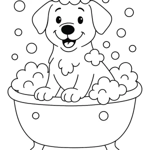 Desenho de cão para colorir 54