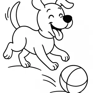 Desenho de cão para colorir 55