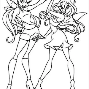 Desenho das Winx para colorir 25