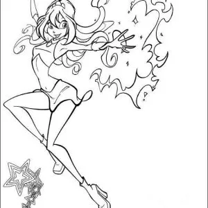 Desenho das Winx para colorir 26