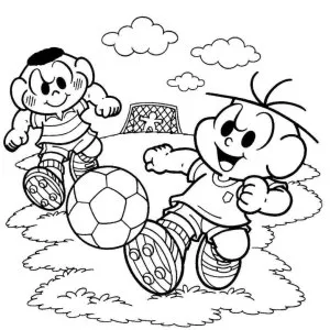 Desenho da Turma da Mónica para colorir 36