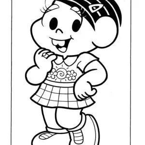 Desenho da Turma da Mónica para colorir 37