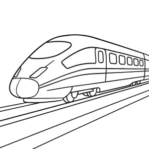Desenho de comboio para colorir 22
