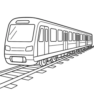 Desenho de comboio para colorir 26