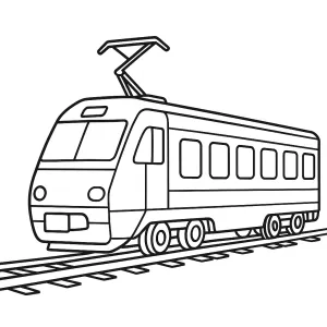 Desenho de comboio para colorir 31