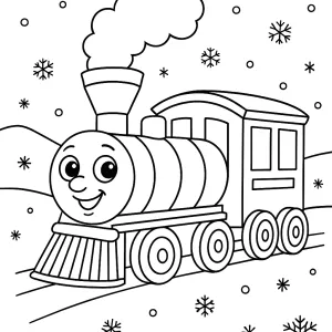Desenho de comboio para colorir 39