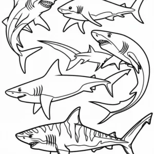 Desenho de tubarão para colorir 58