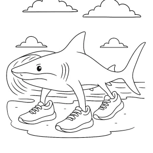 Desenho de tubarão para colorir 62