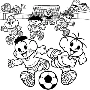Desenho da Turma da Mónica para colorir 39