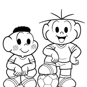 Desenho da Turma da Mónica para colorir 46