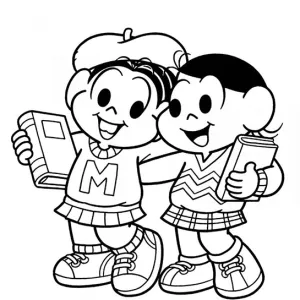 Desenho da Turma da Mónica para colorir 50