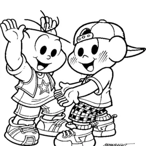 Desenho da Turma da Mónica para colorir 51