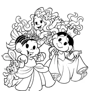 Desenho da Turma da Mónica para colorir 52