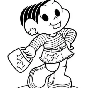 Desenho da Turma da Mónica para colorir 53
