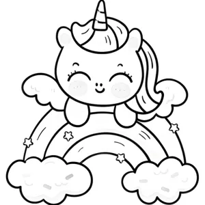 Desenho de unicórnio para colorir 31