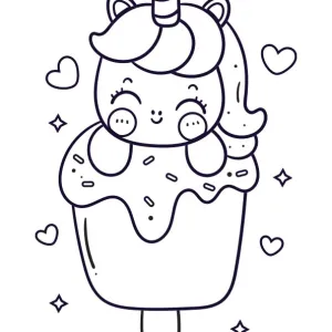 Desenho de unicórnio para colorir 32