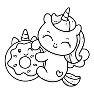 Desenho de unicórnio para colorir 33