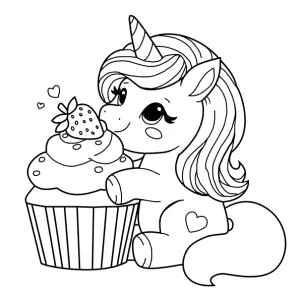Desenho de unicórnio para colorir 35