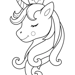 Desenho de unicórnio para colorir 36